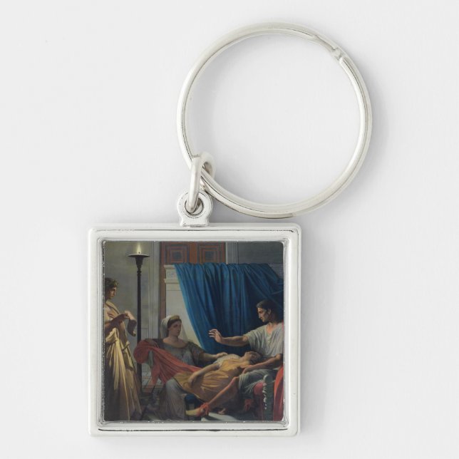 Virgil Reading the Aeneid Key Ring (Front)