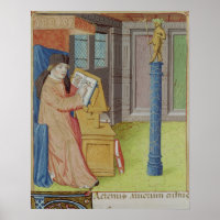 Virgil writing before Artemis