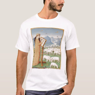 Virgil Writing in a Field of Sheep and Goats T-Shirt