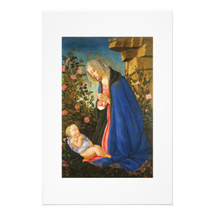 VIRGIN ADORING SLEEPING CHRIST CHILD  PHOTO PRINT