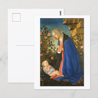 VIRGIN ADORING SLEEPING CHRIST CHILD POSTCARD