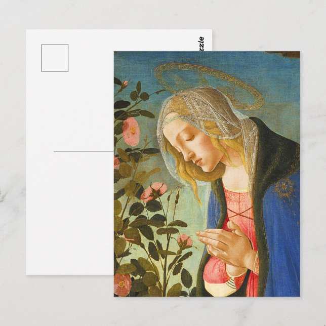 VIRGIN ADORING SLEEPING CHRIST CHILD  POSTCARD (Front/Back)
