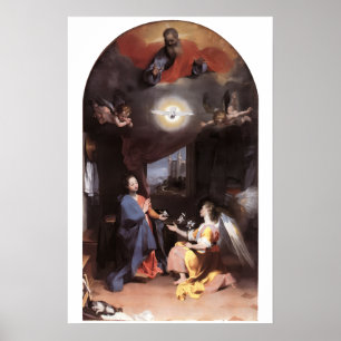 VIRGIN AND ANNUNCIATION ANGEL POSTER