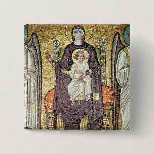 Virgin and Child 15 Cm Square Badge