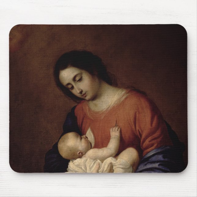 Virgin and Child, 1658 Mouse Mat (Front)