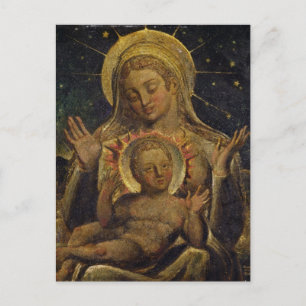 Virgin and Child, 1825 (tempera on panel) Postcard