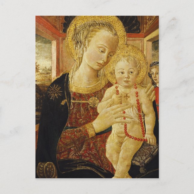 Virgin and Child 2 Postcard (Front)