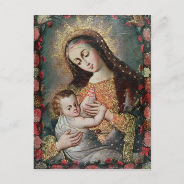 Virgin and Child 2 Postcard (Front)