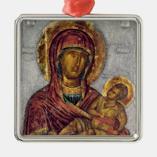 Virgin and Child 3 Metal Tree Decoration