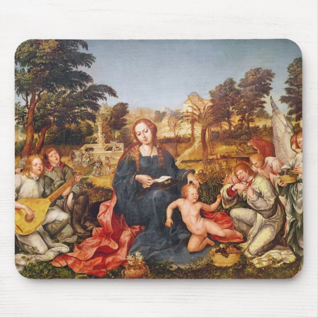 Virgin and Child and angels, 1536-38 Mouse Mat (Front)