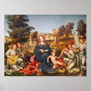 Virgin and Child and angels, 1536-38 Poster