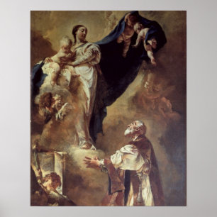 Virgin and Child Appearing to St. Philip Neri, 172 Poster