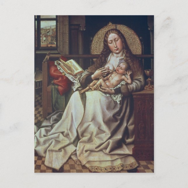 Virgin and Child Before a Firescreen, c.1440 Postcard (Front)