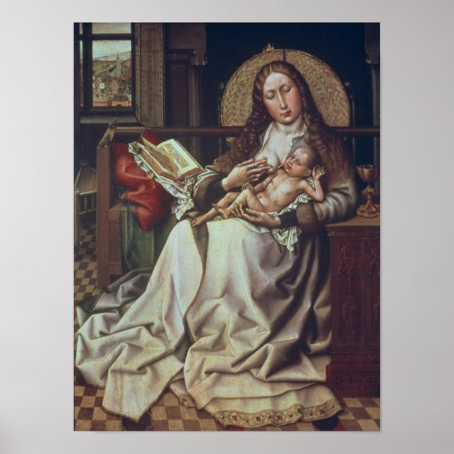 Virgin and Child Before a Firescreen, c.1440 Poster (Front)