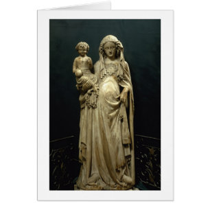 Virgin and Child, c.1375 (alabaster)