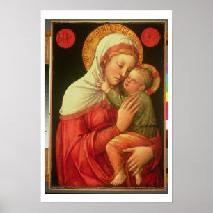 Virgin and Child, c.1465 (oil on panel) Poster