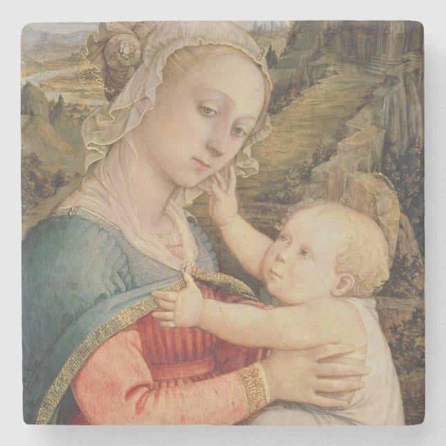 Virgin and Child, c.1465 Stone Coaster (Front)