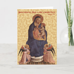 Virgin and Child Card