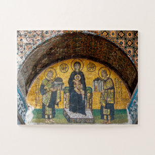 Virgin and Child Christ mosaic Jigsaw Puzzle