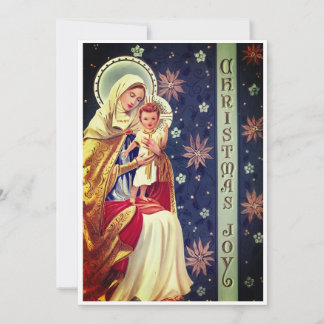 Virgin and Child Christmas Card