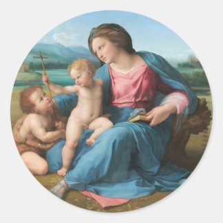 Virgin and Child  Classic Round Sticker