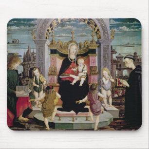 Virgin and Child Enthroned Mouse Mat