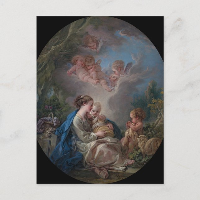 Virgin and Child - François Boucher Postcard (Front)