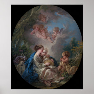 Virgin and Child - François Boucher Poster