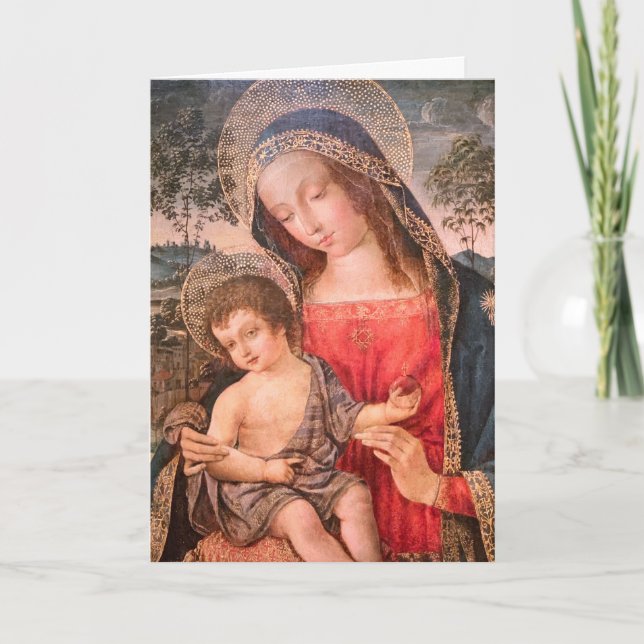 Virgin and Child II Christmas Card (Front)