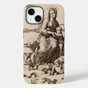 Virgin and Child in the Clouds Case-Mate iPhone 14 Case