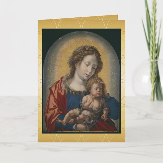 Virgin and Child - Jan Gossart Holiday Card (Front)