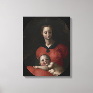 Virgin and Child, known as the Madonna del Libro Canvas Print