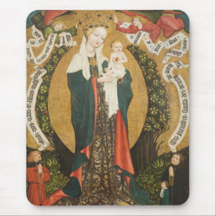 Virgin and Child on a Crescent Moon from Destna Mouse Mat