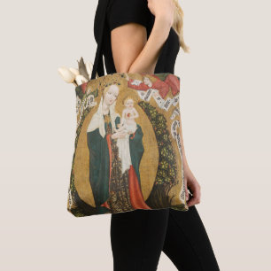 Virgin and Child on a Crescent Moon from Destna Tote Bag