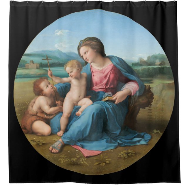 Virgin and Child Shower Curtain (Front)