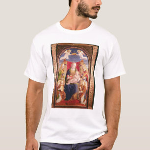 Virgin and Child with angel musicians and saints T-Shirt