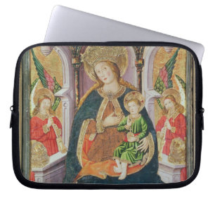Virgin and Child with Angel Musicians Laptop Sleeve