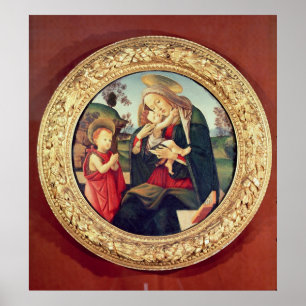 Virgin and Child with John the Baptist Poster