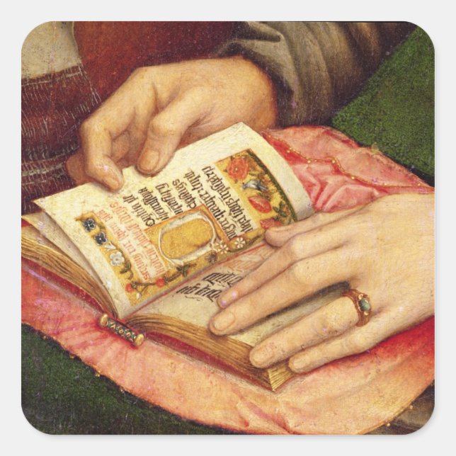 Virgin and Child with Saints Square Sticker (Front)