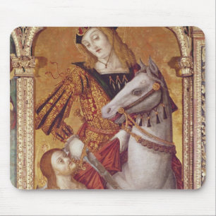 Virgin and Child with SS. Gregory and Martin Mouse Mat