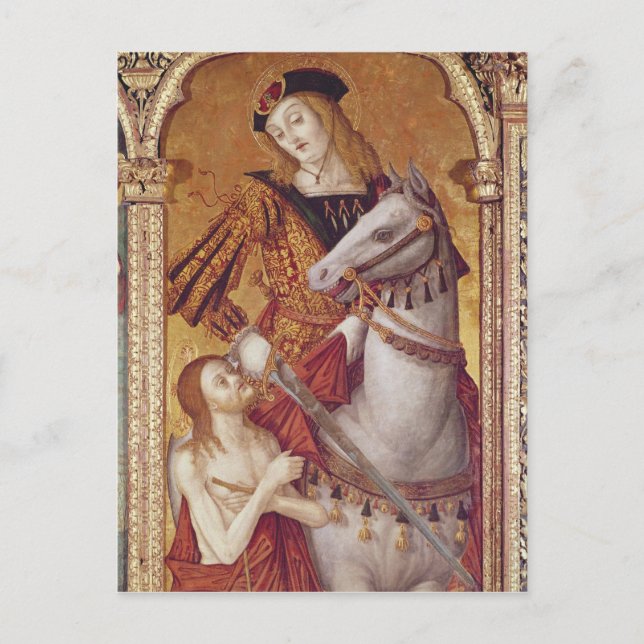 Virgin and Child with SS. Gregory and Martin Postcard (Front)