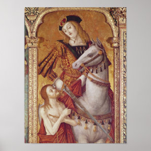 Virgin and Child with SS. Gregory and Martin Poster