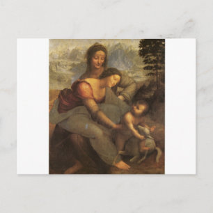 Virgin and Child with St. Anne and Lamb by Davinci Postcard