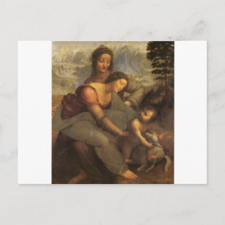 Virgin and Child with St. Anne and Lamb by Davinci Postcard