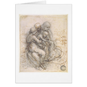 Virgin and Child with St. Anne, c.1501-10 (pen and