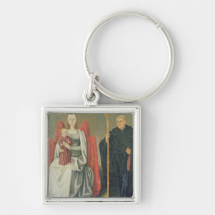 Virgin and Child with St. Benedict Key Ring