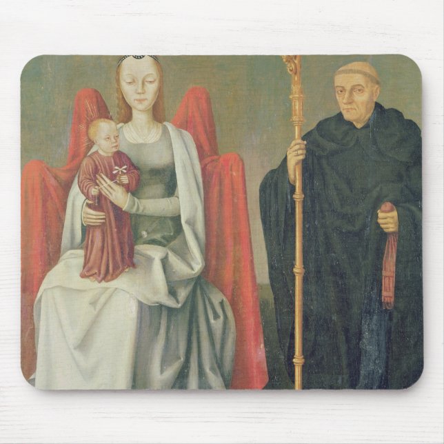 Virgin and Child with St. Benedict Mouse Mat (Front)