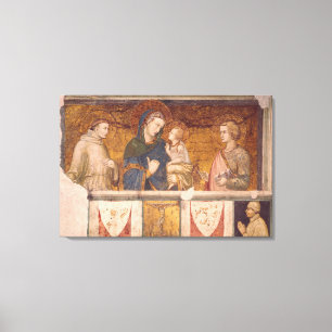 Virgin and Child with St. Francis and St. John Canvas Print
