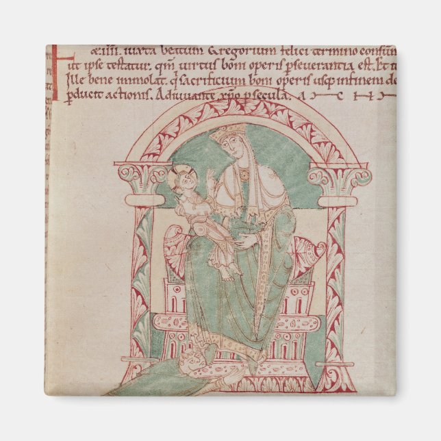 Virgin and Child with St. Gregory the Great Magnet (Front)