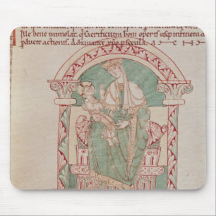 Virgin and Child with St. Gregory the Great Mouse Mat